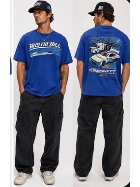 Austin Hill Graphic Short-Sleeve Tee Collector’s Motorsport - Blue Large